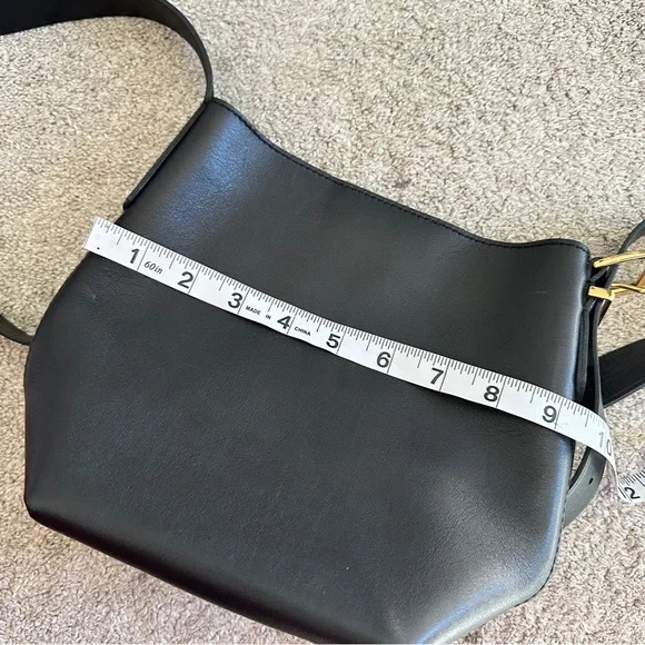 NWT Madewell Women’s The Essential Mini Bucket Tote Bag Crossbody Leather Black - Picture 15 of 16